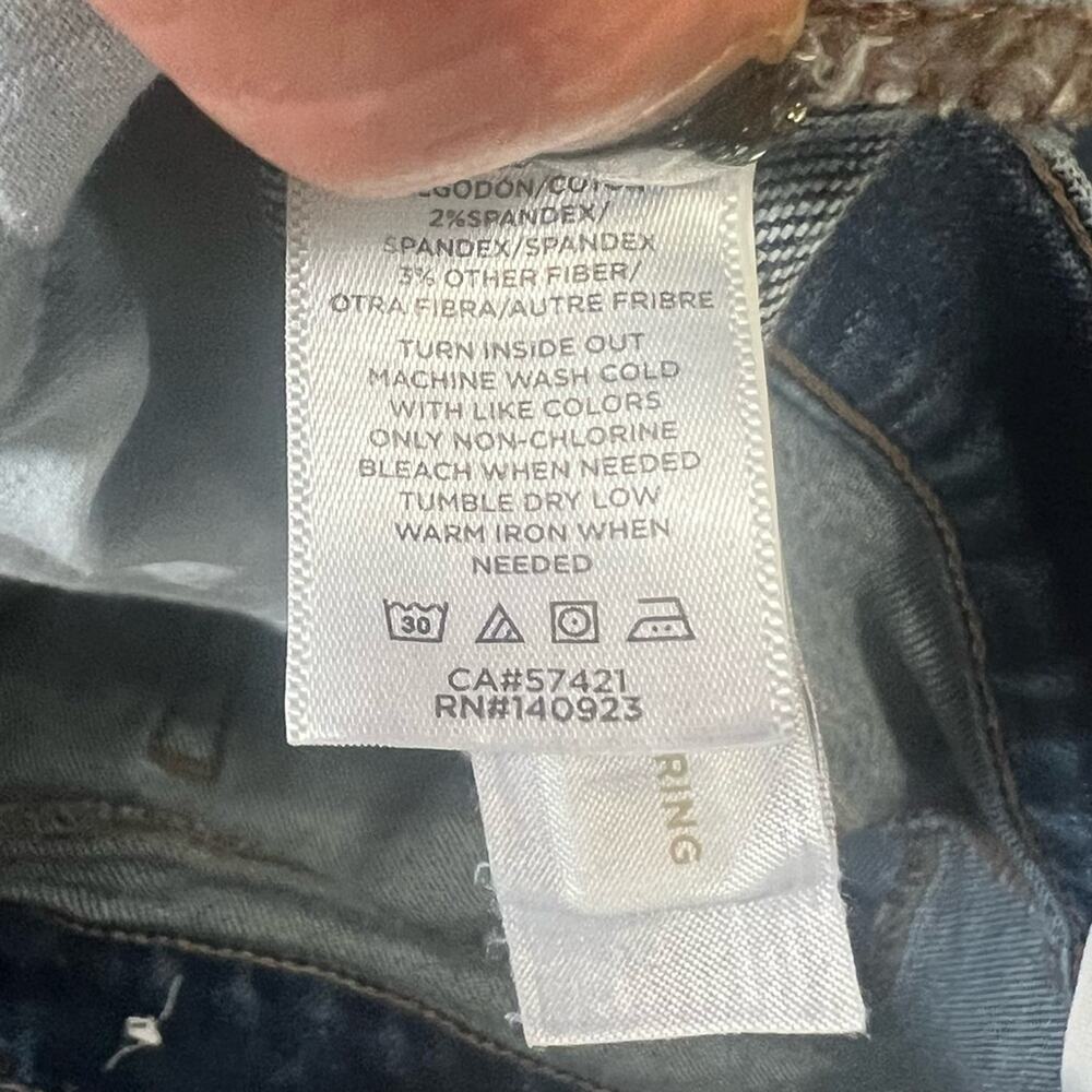 LOFT Modern Denim High Waist Skinny Ankle Jeans, Vintage Dark Wash, Size 32 / 14 - Picture 11 of 12